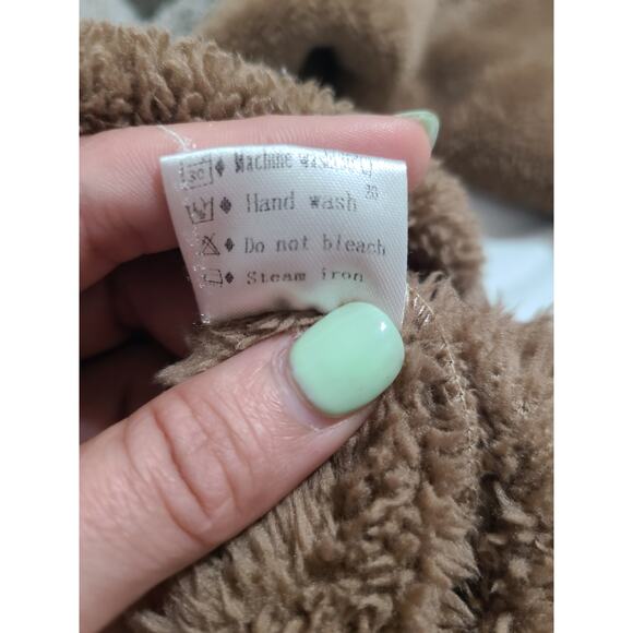 Merokeety large women's sherpa partial zip sweater - Picture 8 of 10